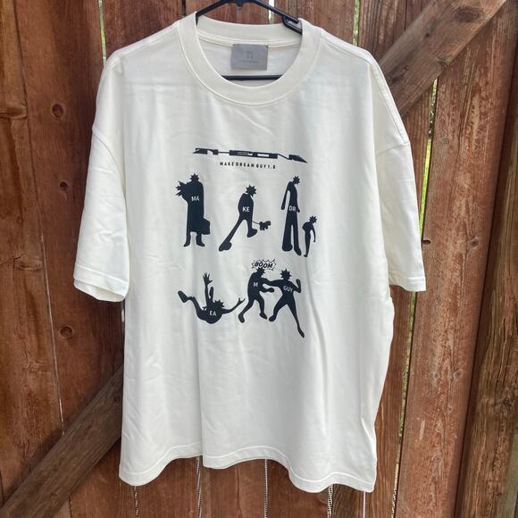 Make Dream Guy Mens Size XXL White Crewneck T-Shirt Deadstock The One 1.0 - Picture 1 of 9